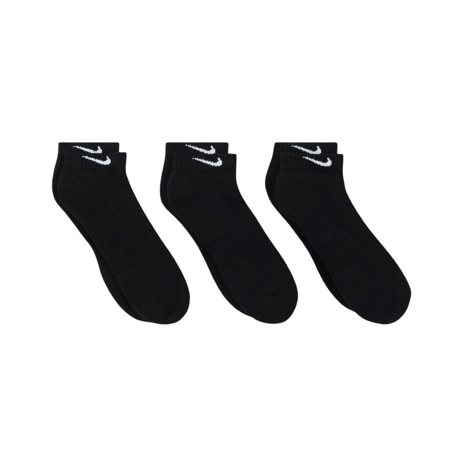 MEIA NIKE EVERYDAY CUSHION CANO BAIXO 3 PARES PRETA