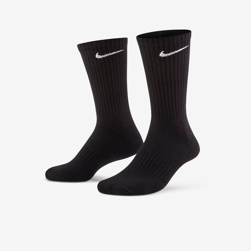 MEIA NIKE EVERYDAY CUSHION CREW 3 PARES PRETA