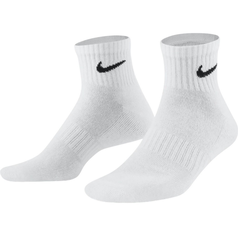 MEIA NIKE EVERYDAY CUSHION QUARTER 3 PARES BRANCA