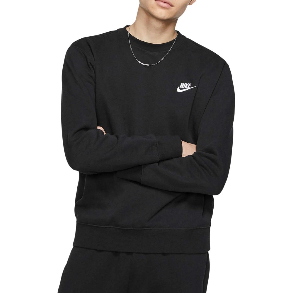 Casaco de moletom nike nsw club crw bb preto masculino :: Amil