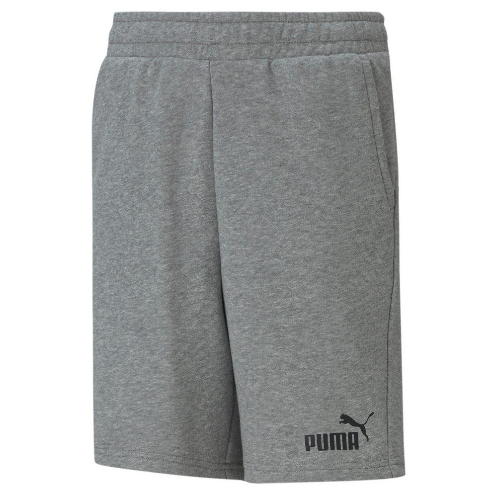 Bermuda de moletom puma essentials sweat cinza juvenil Amil Esportes