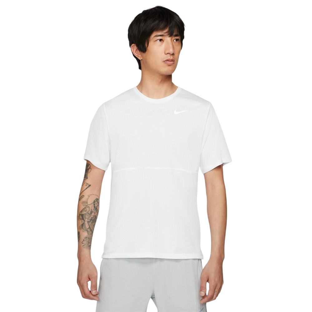 CAMISETA NIKE DF RUN TOP SS BRANCA MASCULINA