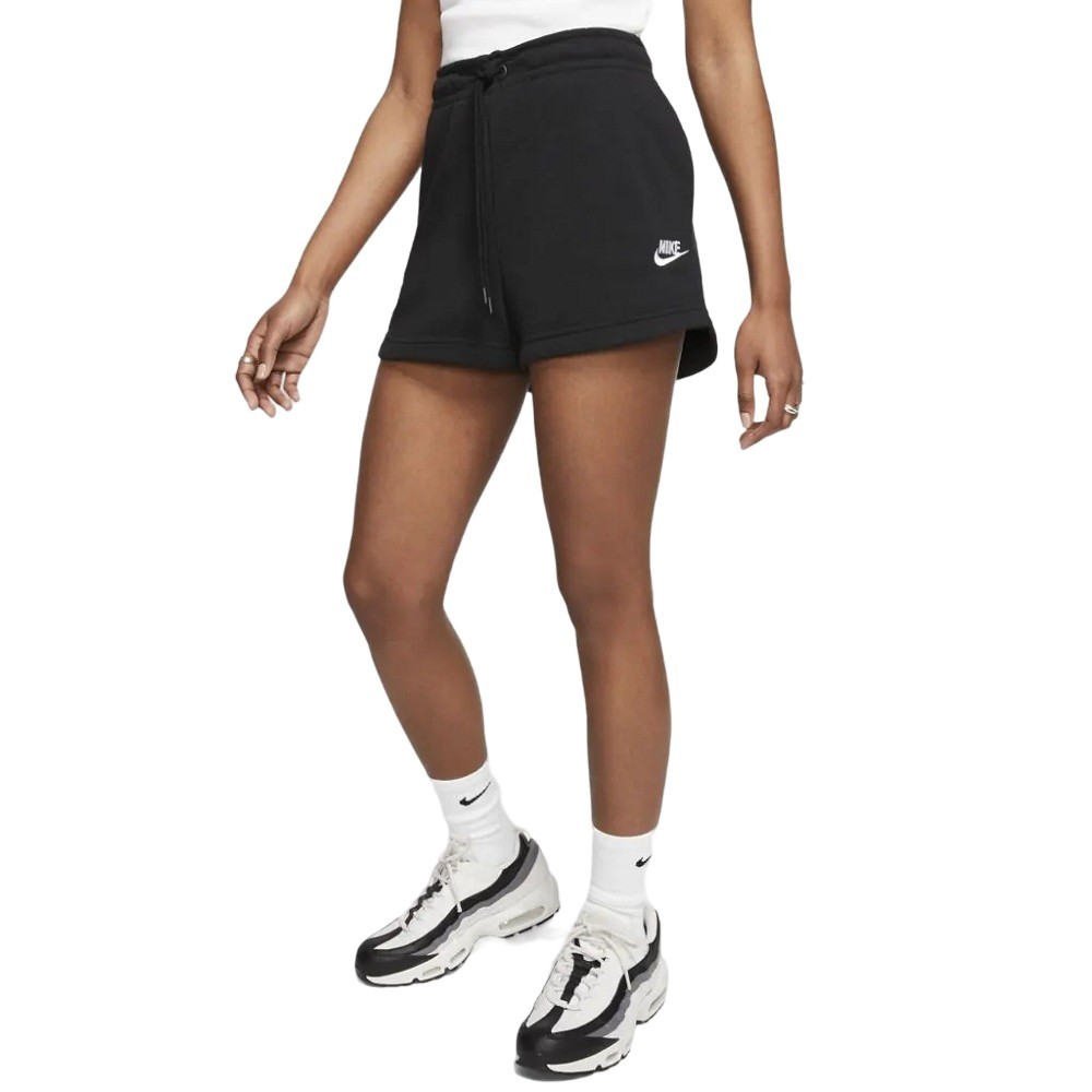 Short de moletom nike sportswear essential preto feminino :: Amil