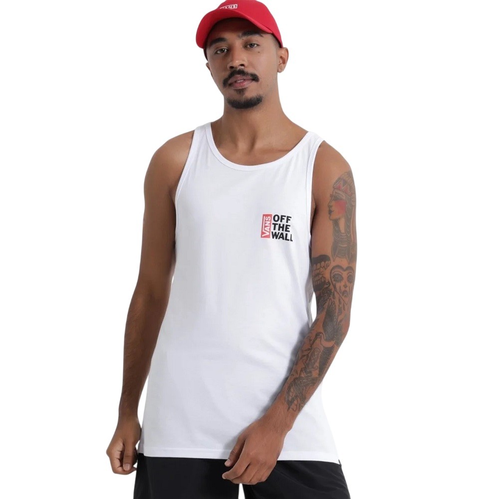 REGATA VANS OFF THE WALL II TANK BRANCA MASCULINA