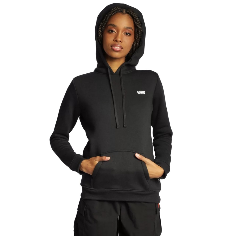 Casaco de moletom vans flying v classic po hoodie preto feminino