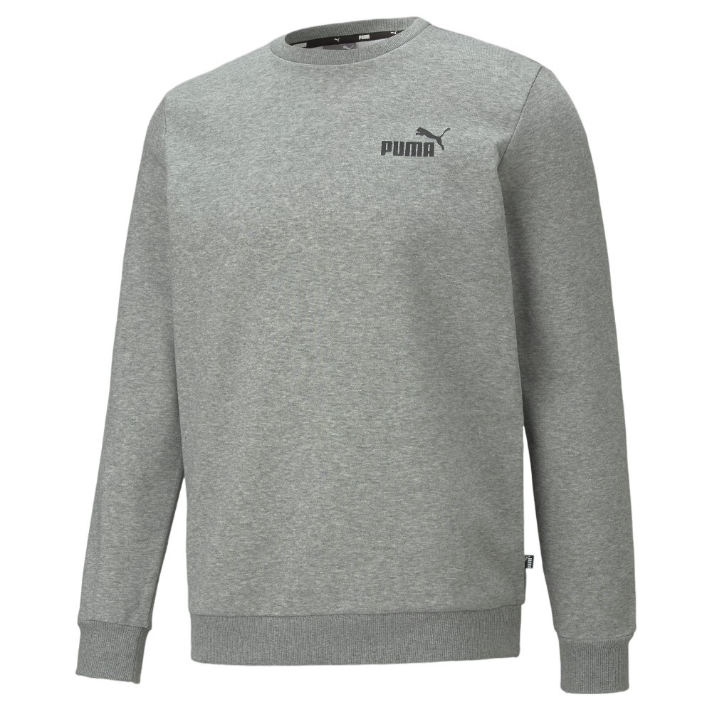 CASACO DE MOLETOM PUMA ESS SMALL LOGO CREW CINZA MASCULINO