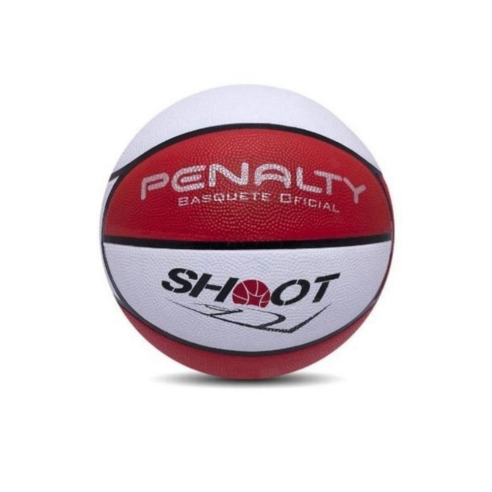 BOLA PENALTY BASQUETE SHOOT X VERMELHA COM BRANCO