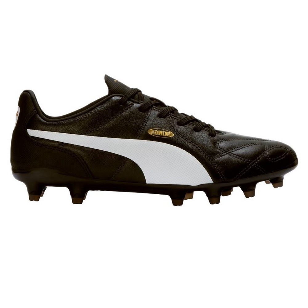 CHUTEIRA CAMPO PUMA KING FG BDP PRETA COM BRANCO