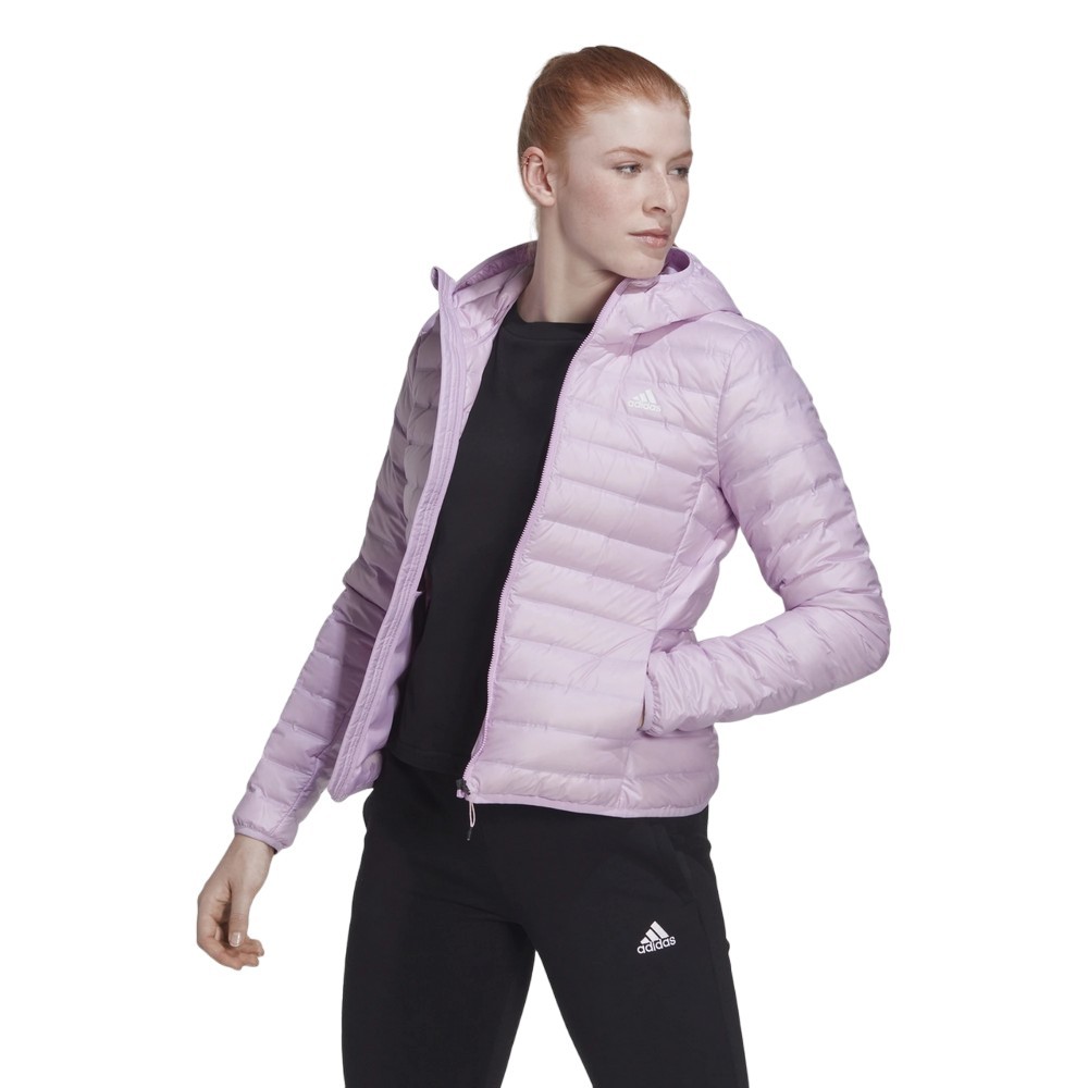 Jaqueta adidas outdoor varilite capuz rosa feminina Amil Esportes