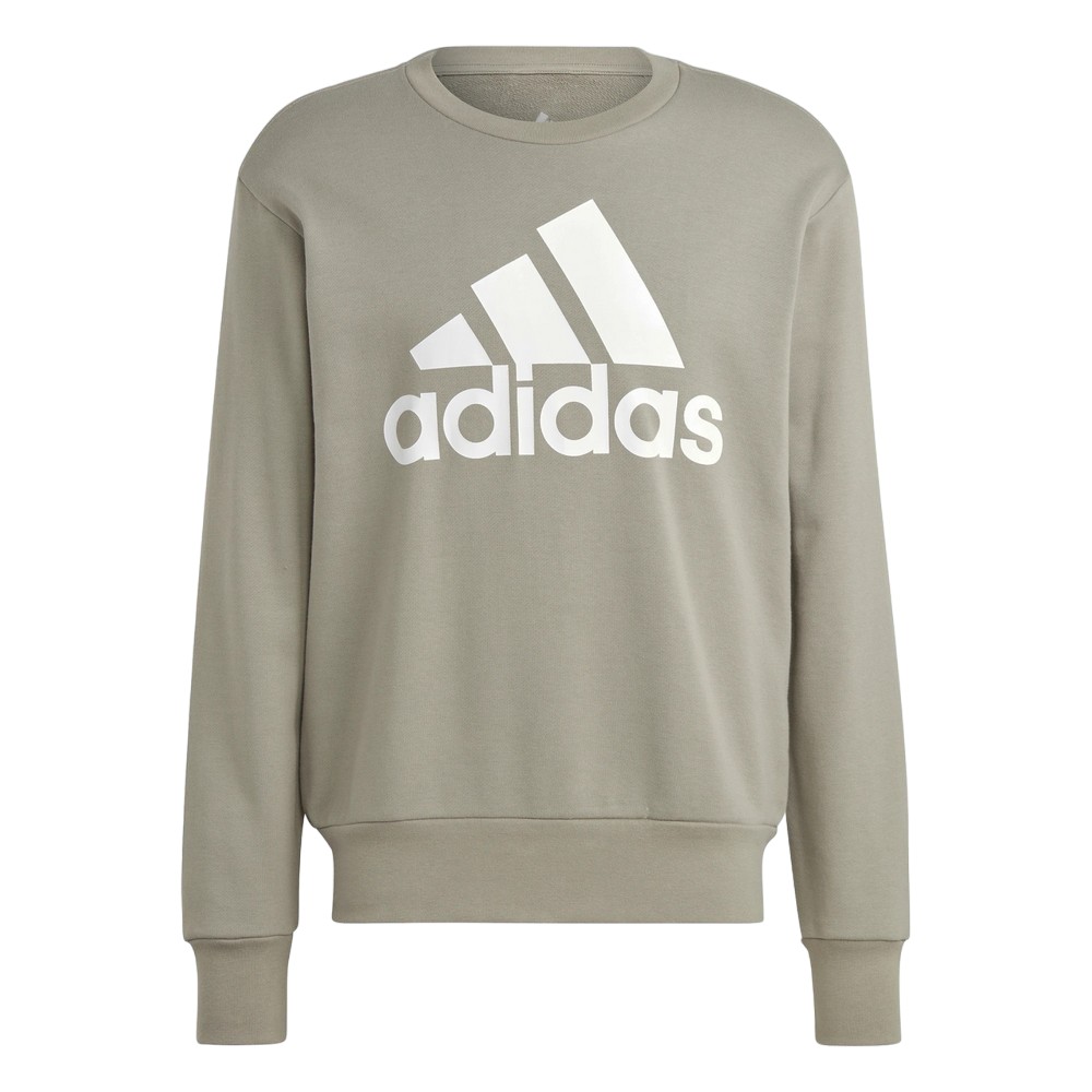 Casaco de moletom adidas logo sem capuz verde masculino :: Amil