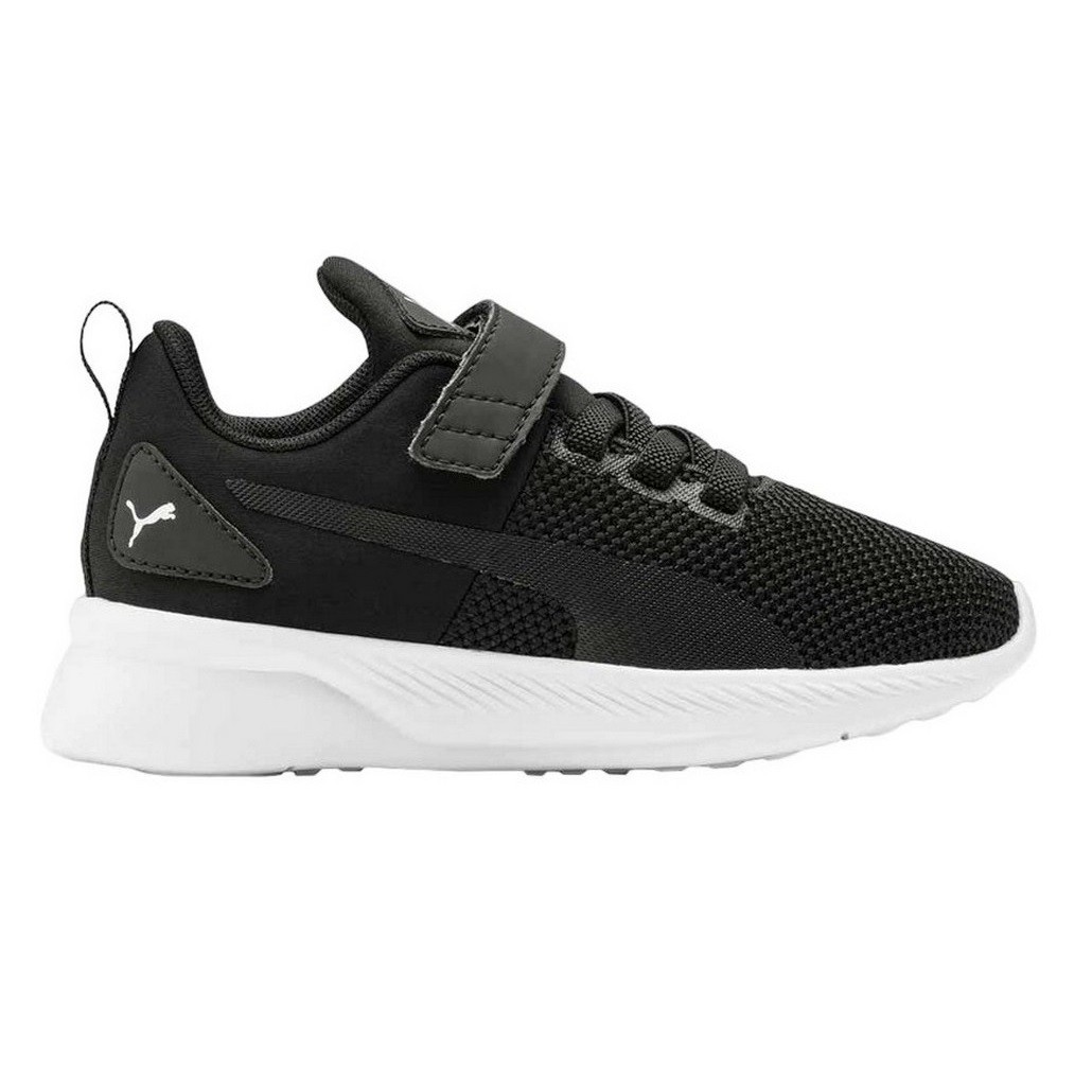 TÊNIS PUMA FLYER RUNNER MESH V PS PRETO COM BRANCO JUVENIL