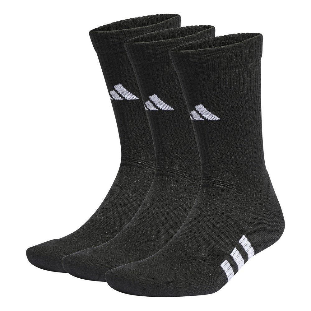 MEIA ADIDAS CANO ALTO 3 PARES PRETA