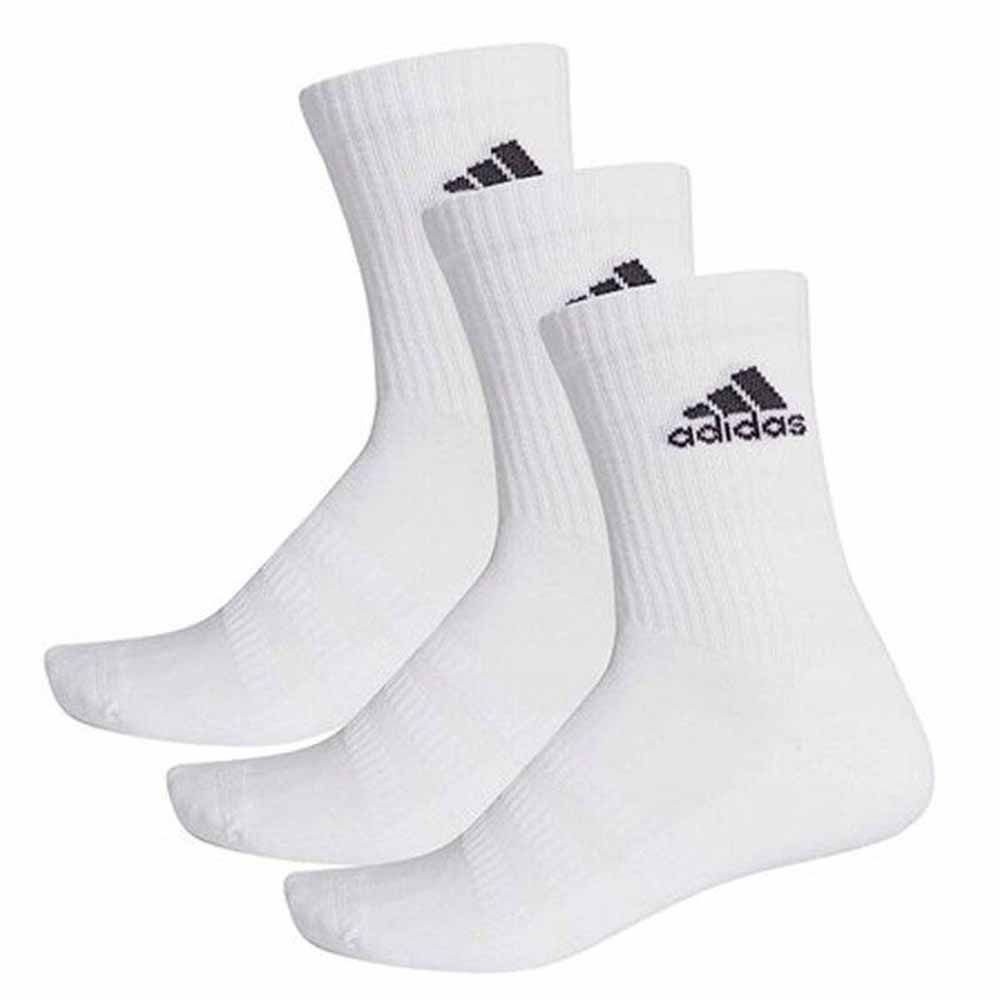 MEIA ADIDAS CANO ALTO 3 PARES BRANCA