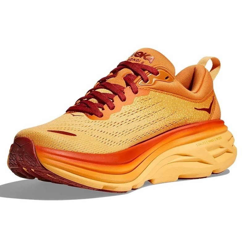 Tênis hoka bondi 8 laranja feminino :: Amil Esportes