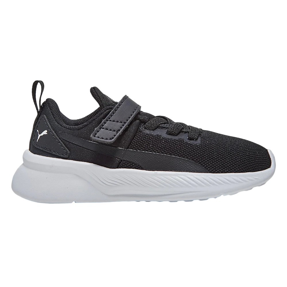 TÊNIS PUMA FLYER RUNNER MESH V PRETO COM BRANCO INFANTIL