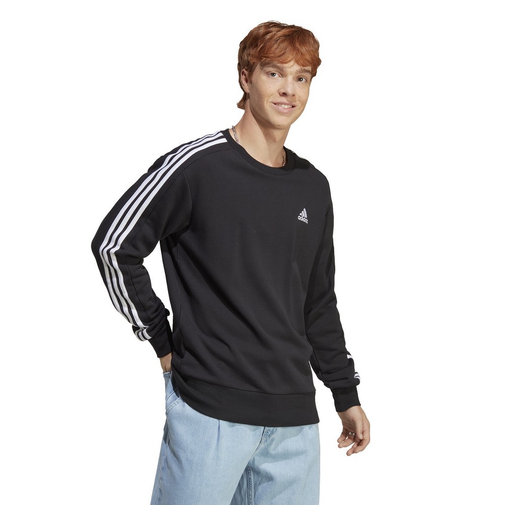 CASACO MOLETOM ADIDAS 3 STRIPES PRETO MASCULINO