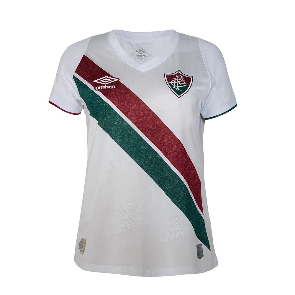 Camisa umbro fluminense 2024 branca com verde e grená