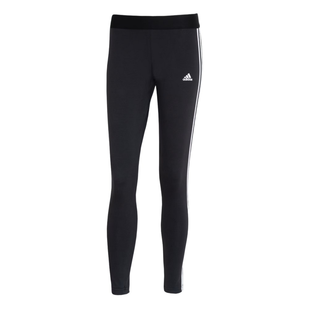 CALÇA LEGGING ADIDAS 3 STRIPES PRETA COM BRANCO FEMININA