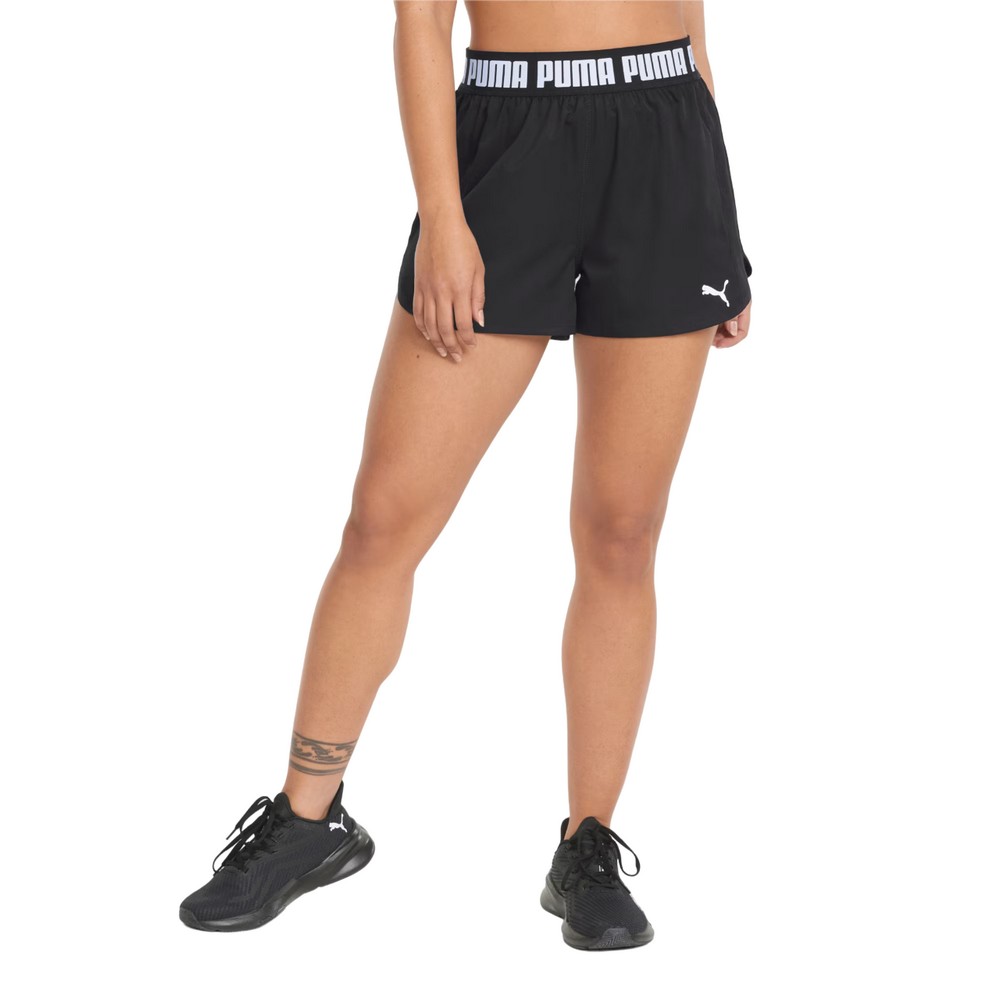 SHORT PUMA STRONG WOVEN 3" PRETO FEMININO