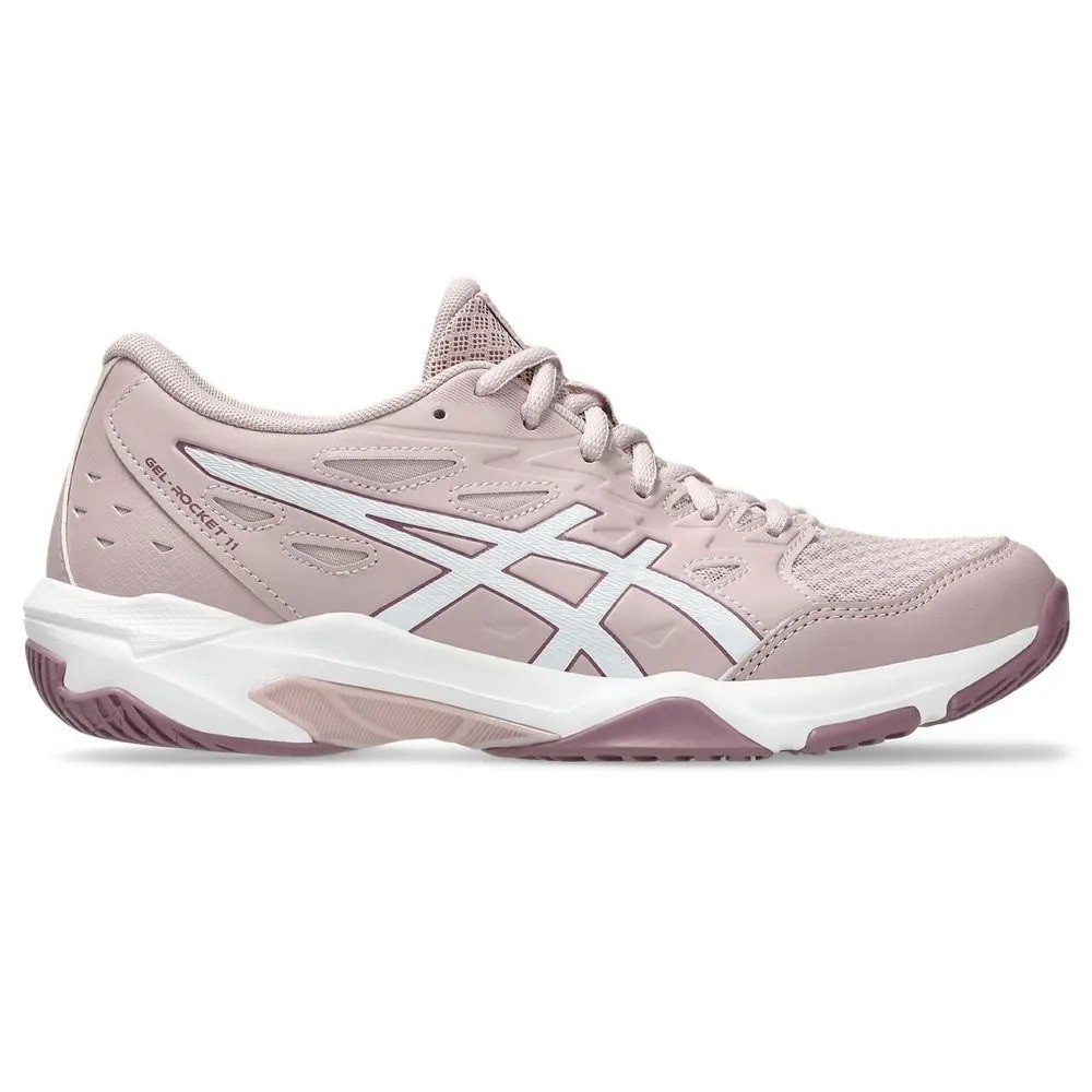 Tênis asics gel-rocket 11 rosa com branco feminino :: Amil Esportes
