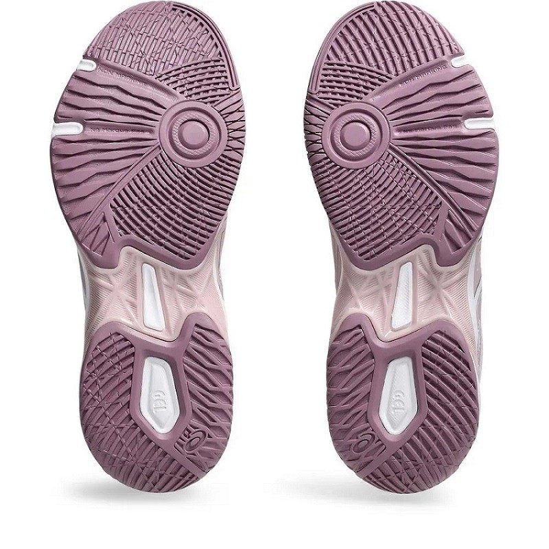 Tênis asics gel-rocket 11 rosa com branco feminino :: Amil Esportes