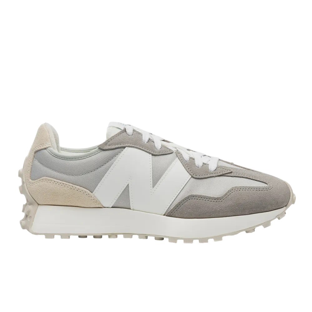 TÊNIS NEW BALANCE 327V1 CINZA COM BRANCO MASCULINO