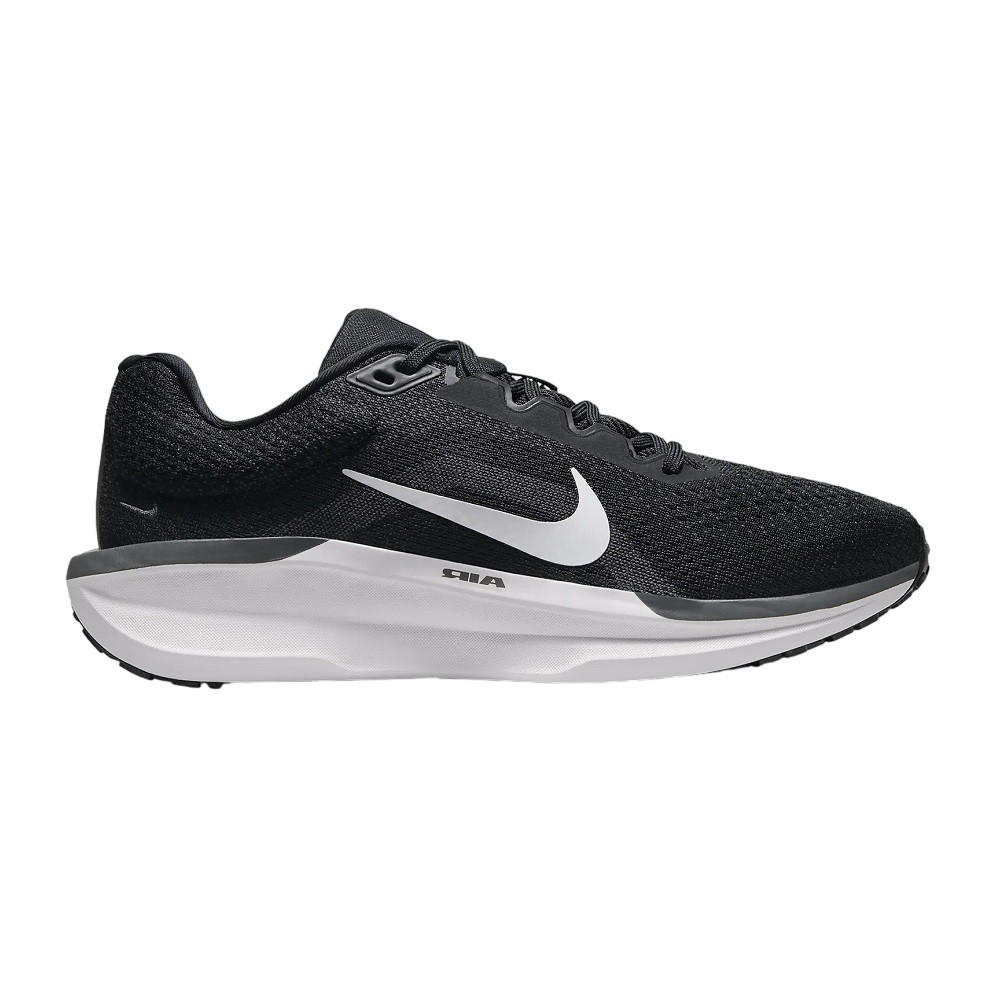 TÊNIS NIKE AIR WINFLO 11 PRETO COM BRANCO E CINZA FEMININO