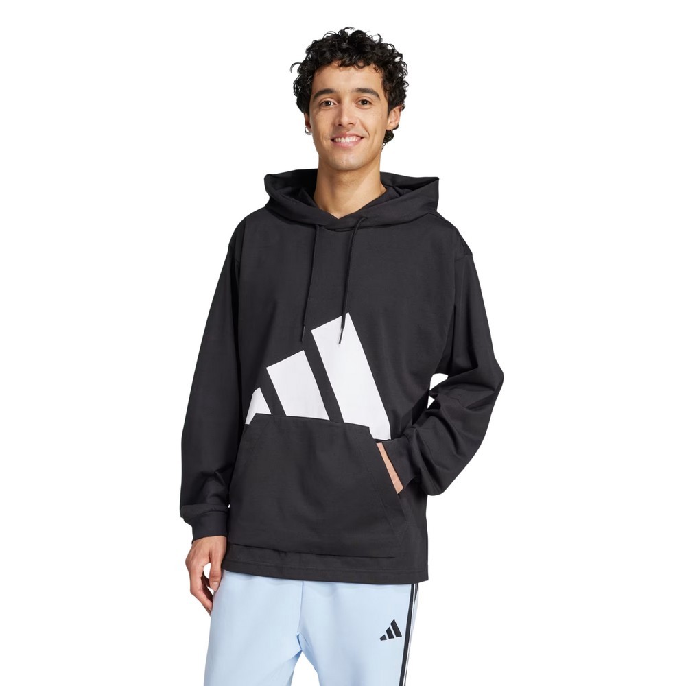 CASACO DE MOLETOM ADIDAS BIG LOGO PRETO MASCULINO
