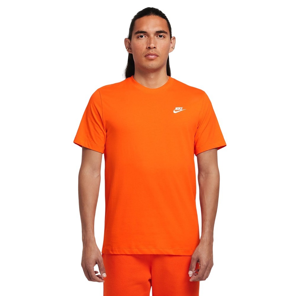 CAMISETA NIKE NSW CLUB TEE LARANJA MASCULINA