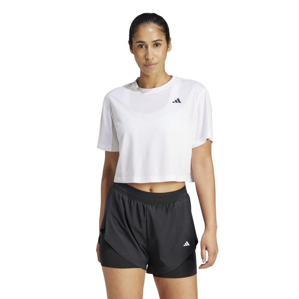 CANISETA ADIDAS BOXY ESSENTIALS BRANCA FEMININA