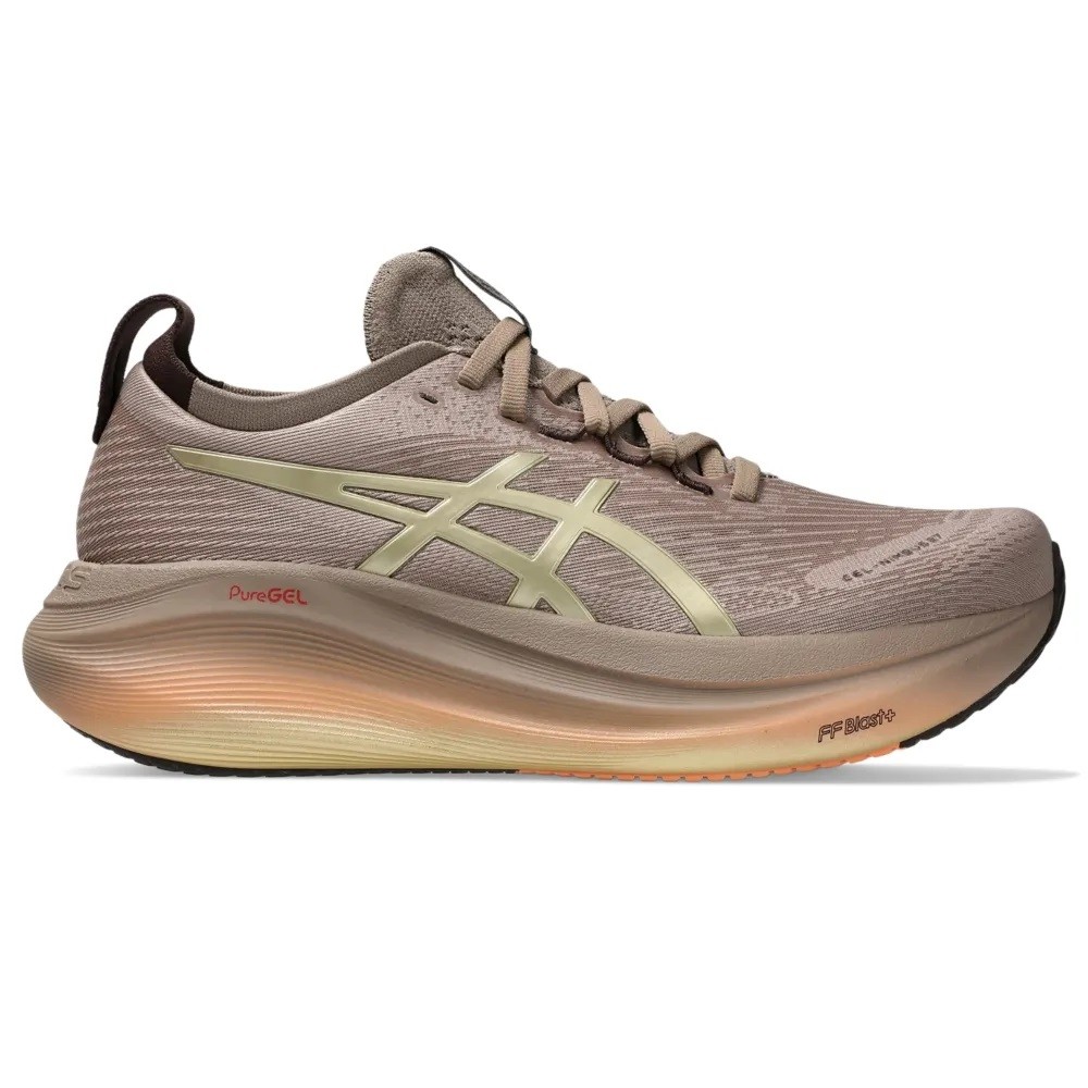 Tênis asics gel-nimbus 27 luxe dourado feminino :: Amil Esportes