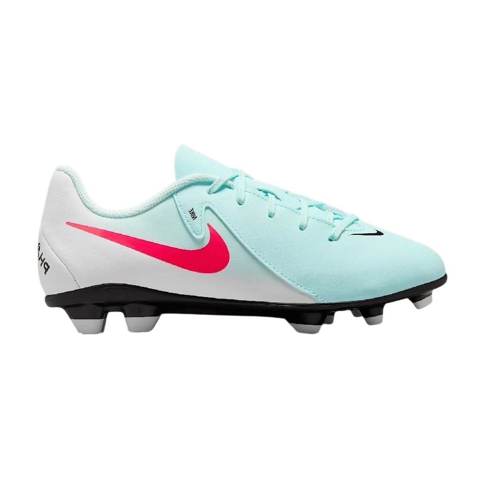 Chuteira nike phantom gx ii club azul clara com branco juvenil