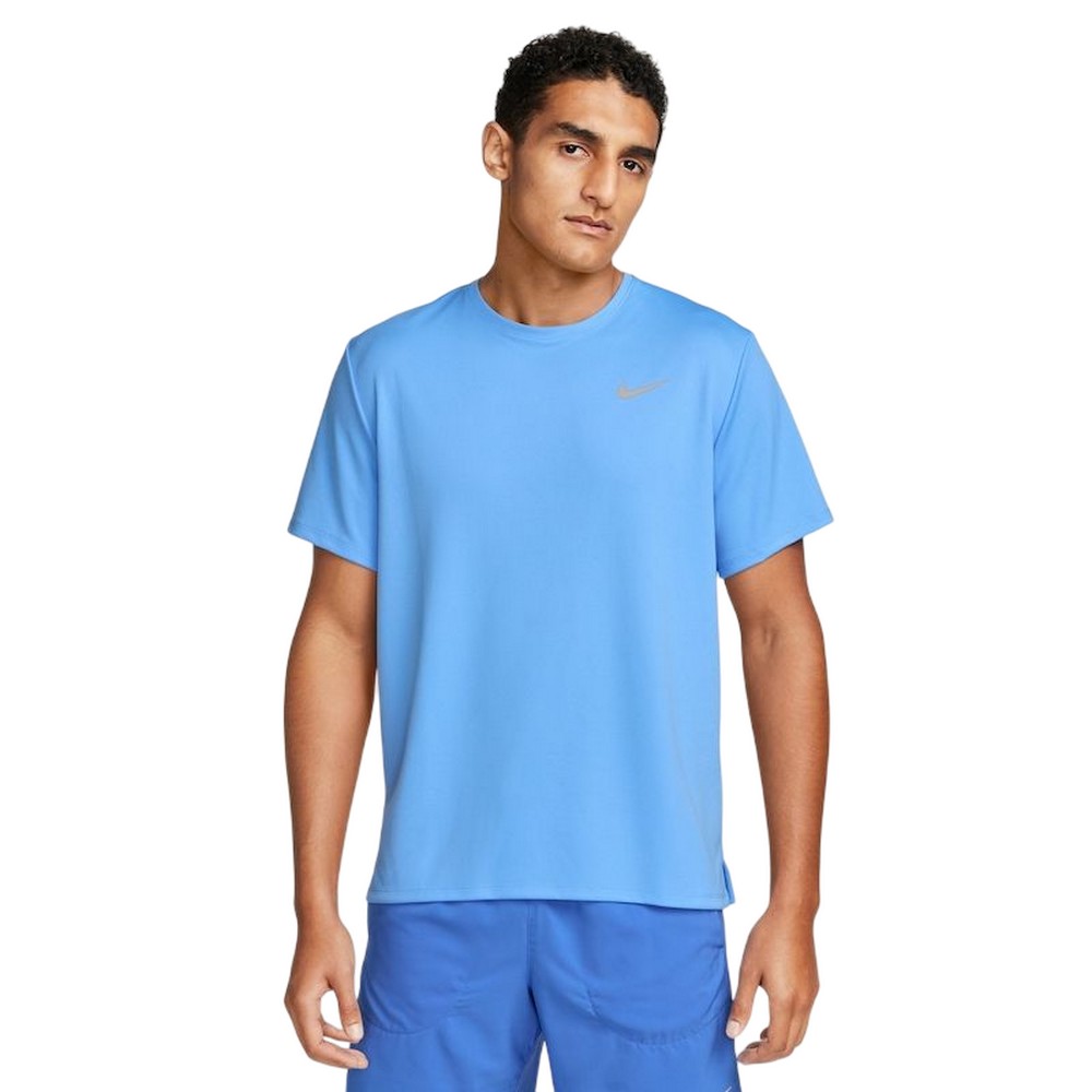 CAMISETA NIKE DF UV MILER SS AZUL CLARA MASCULINA