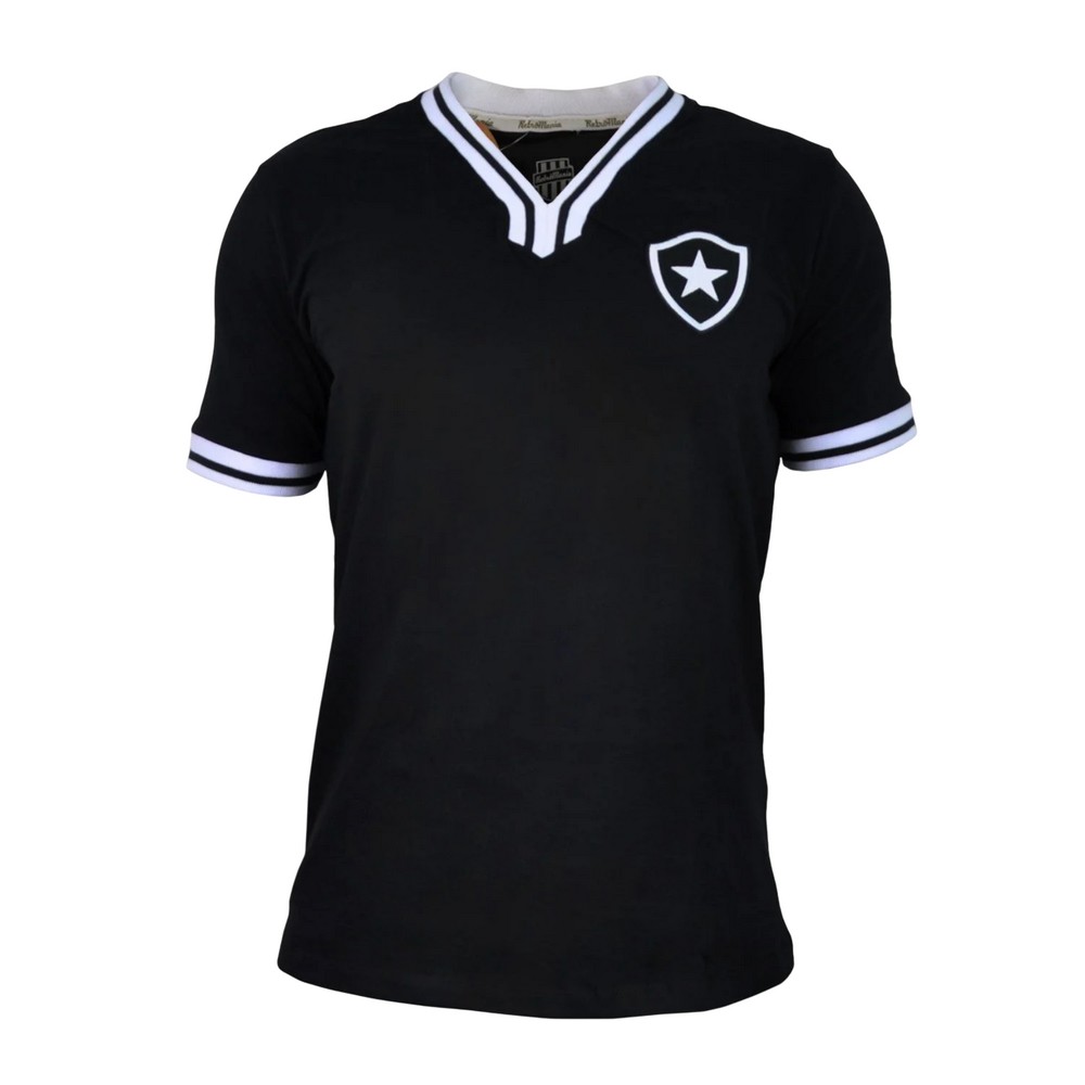 CAMISA RETRÔMANIA BOTAFOGO VINTAGE PRETA MASCULINA
