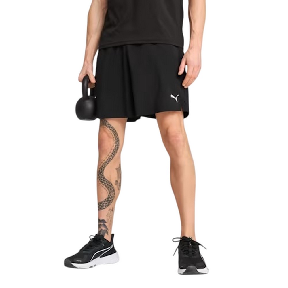 SHORT PUMA TAD ESSENTIALS 7" WOVEN PRETO MASCULINO