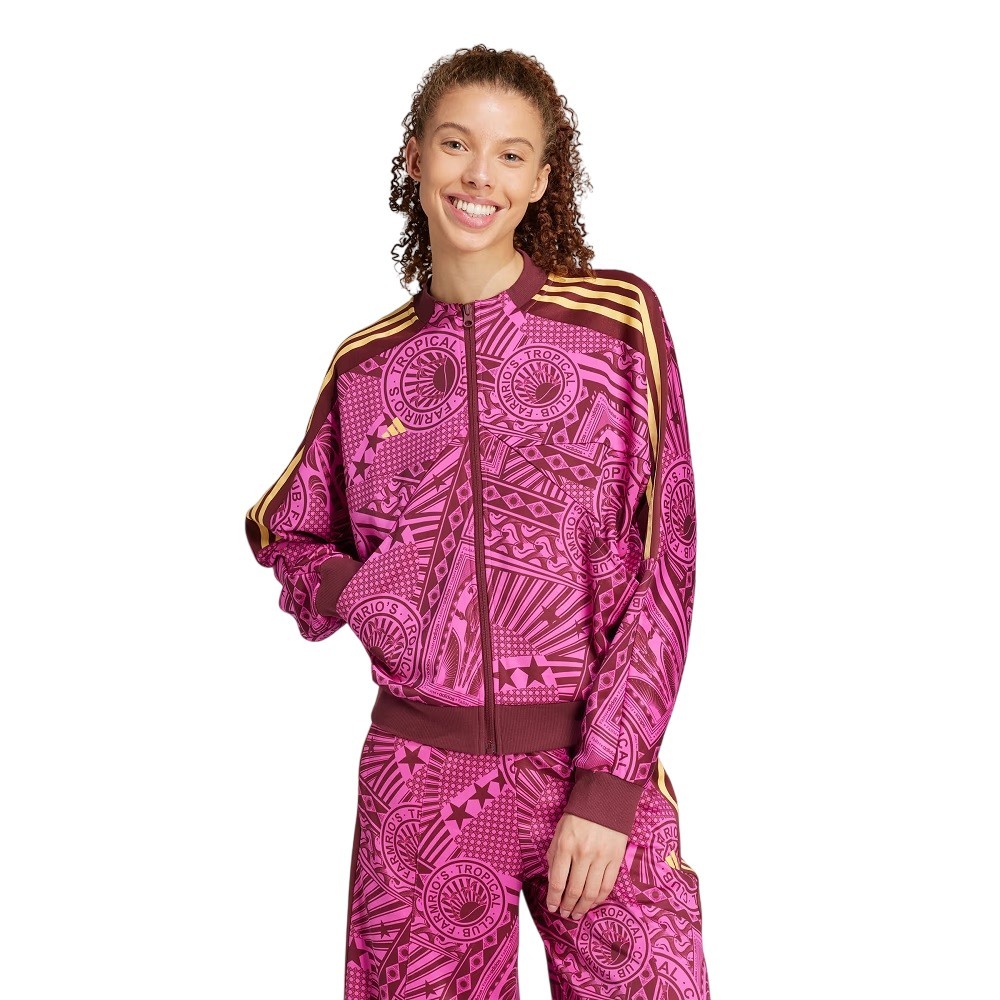 JAQUETA ADIDAS TIRO FARM ROSA FEMININA
