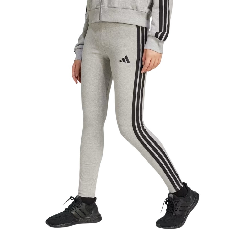 CALÇA LEGGING ADIDAS 3 STRIPES CINZA FEMININA