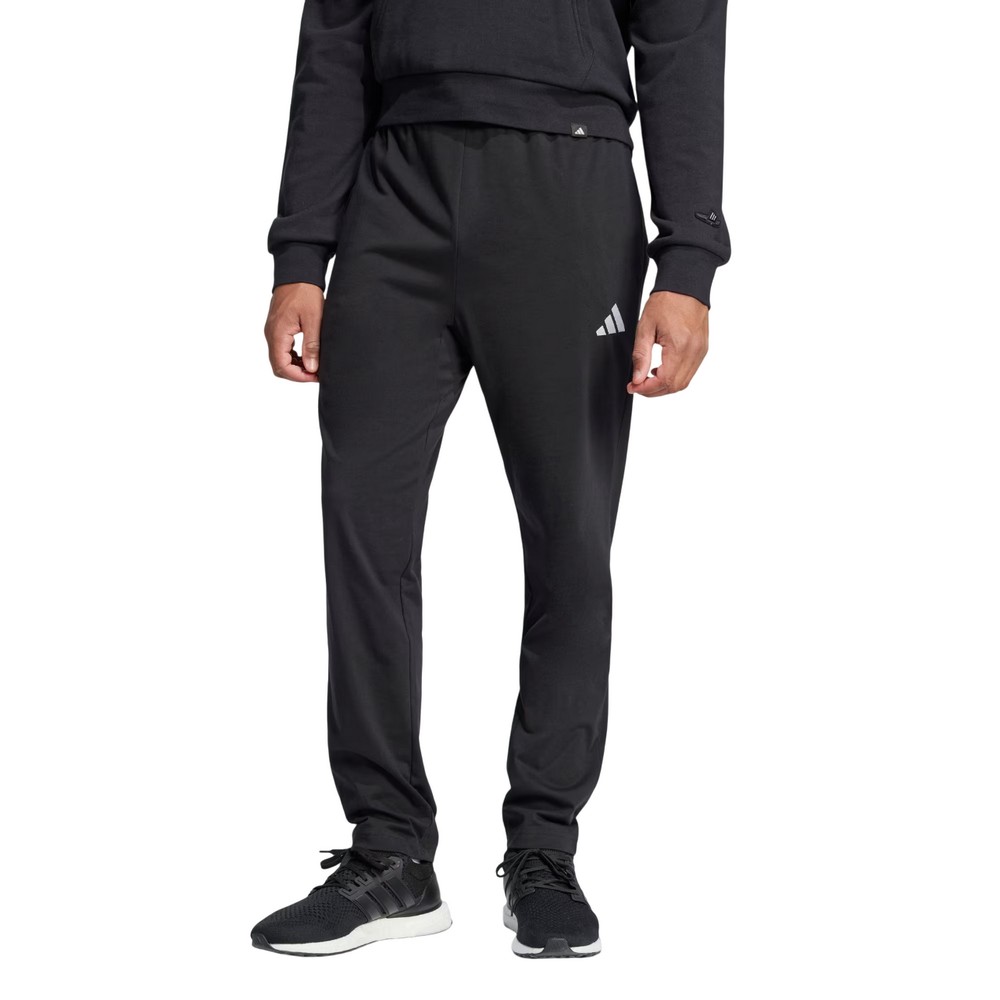 CALÇA DE MOLETOM ADIDAS SMALL LOGO SINGLE JERSEY PRETA MASCULINA