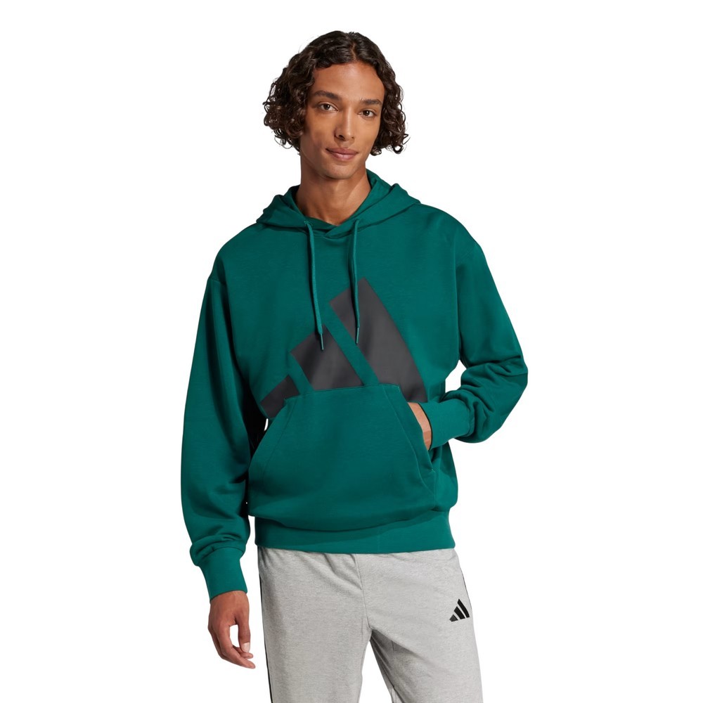 CASACO DE MOLETOM ADIDAS BIG LOGO VERDE ESCURO MASCULINO