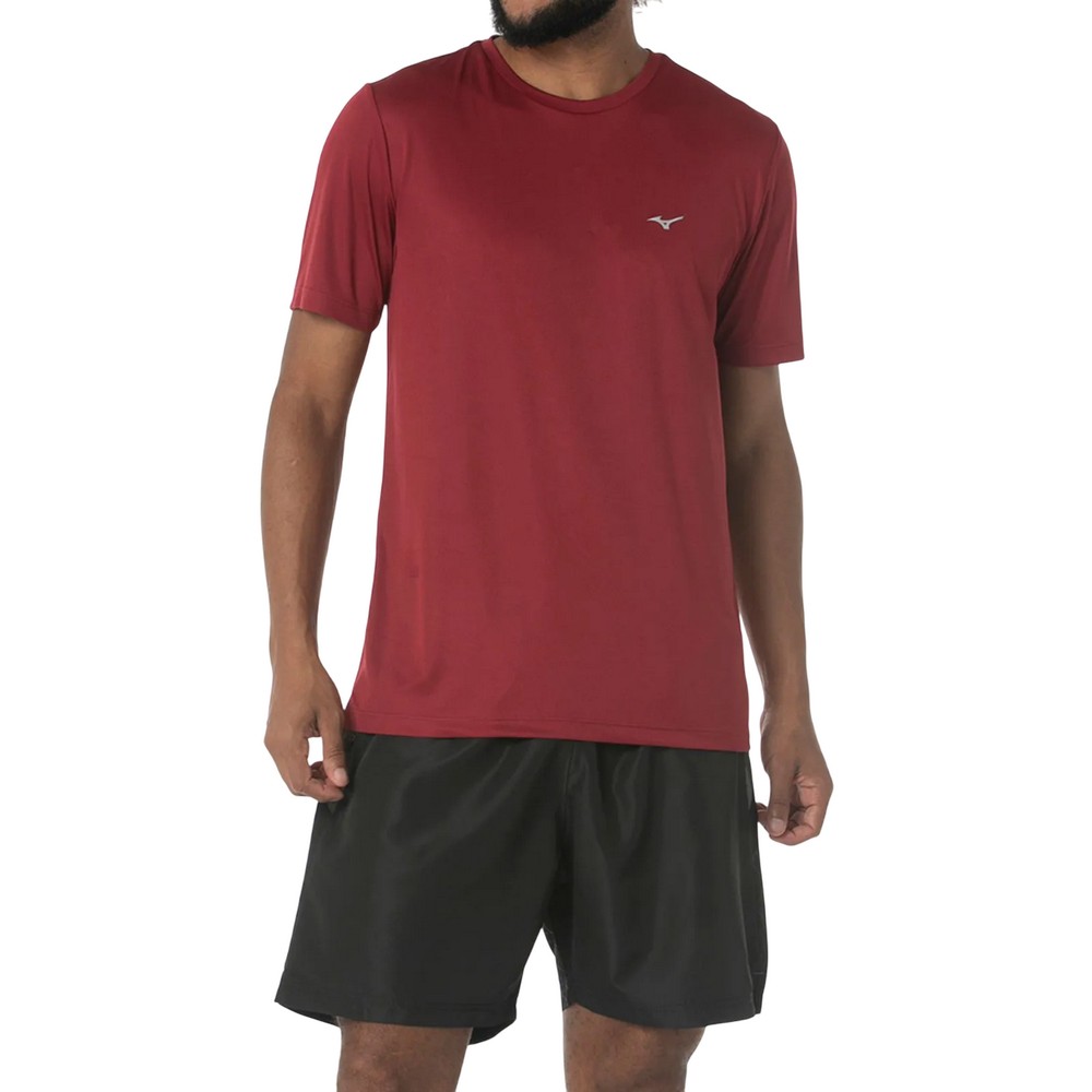 CAMISETA MIZUNO RUN SPARK 2 VERMELHA MASCULINA