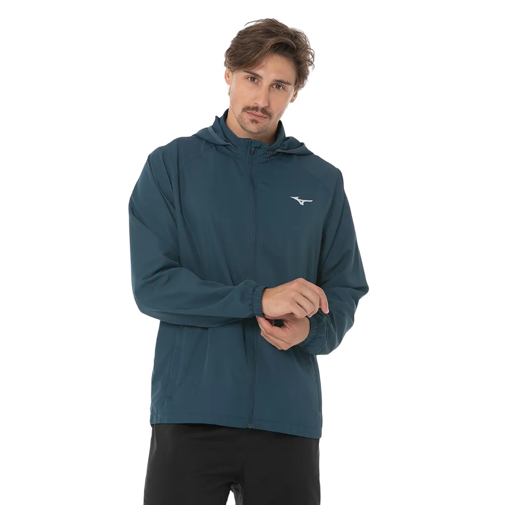 JAQUETA MIZUNO FOCUS PETRÓLEO MASCULINA