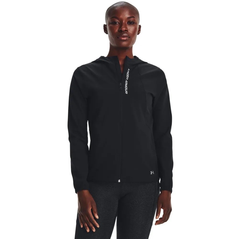 Jaqueta under armour outrun the storm preta feminina :: Amil Esportes