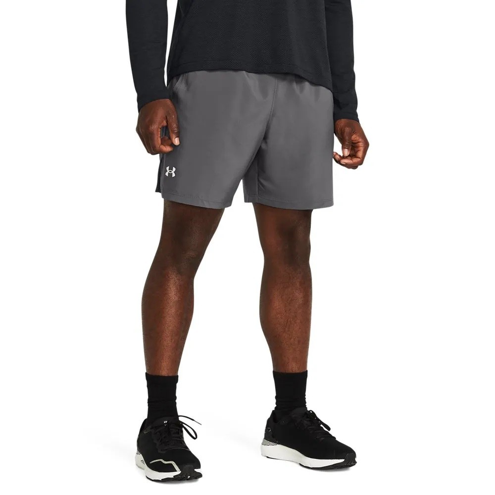 SHORT UNDER ARMOUR LAUNCH 7" CINZA MASCULINO