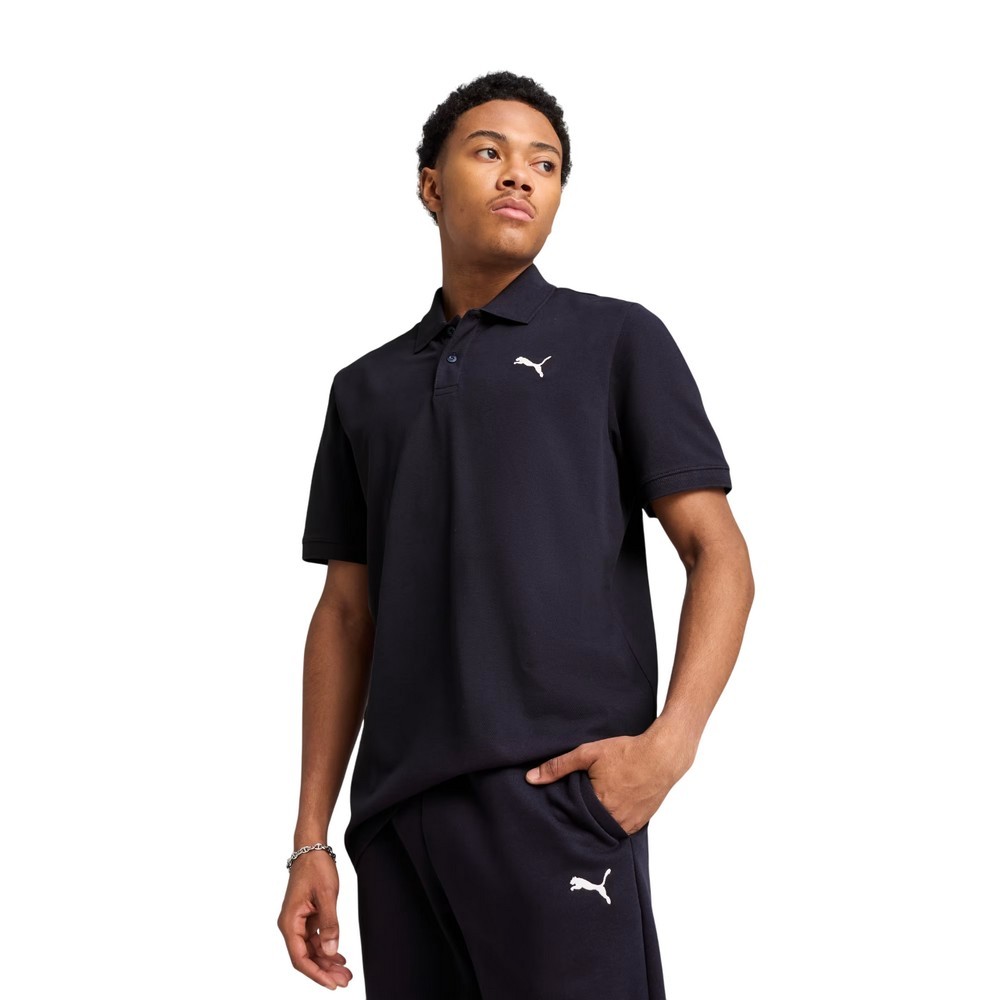 CAMISA POLO PUMA ESS PIQUE AZUL MARINHO MASCULINA