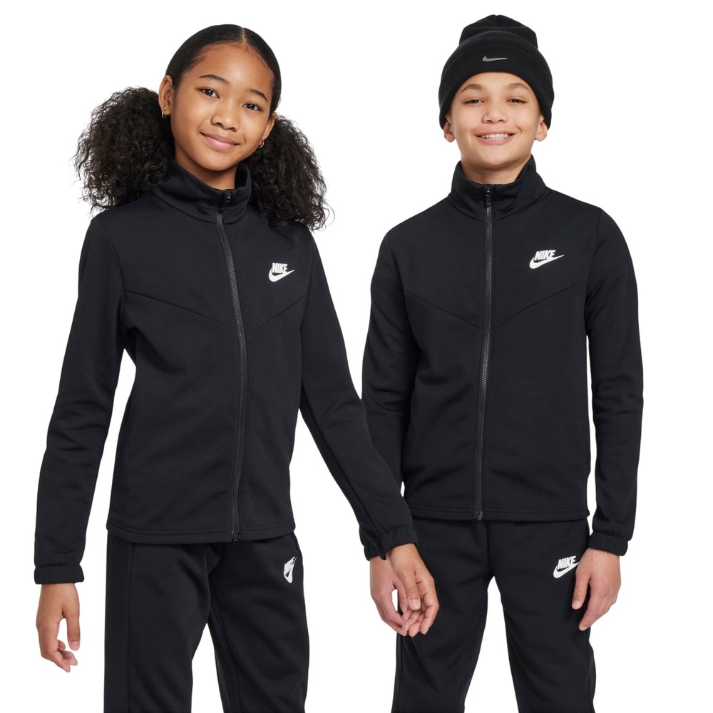 CONJUNTO NIKE NSW TRACKSUIT POLY FZ HBR PRETO JUVENIL