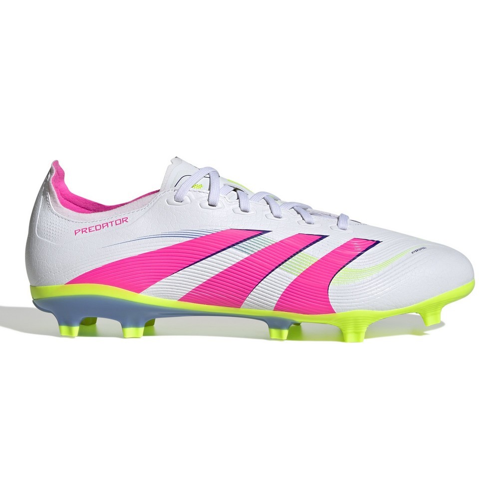 CHUTEIRA CAMPO ADIDAS PREDATOR LEAGUE BRANCA COM ROSA