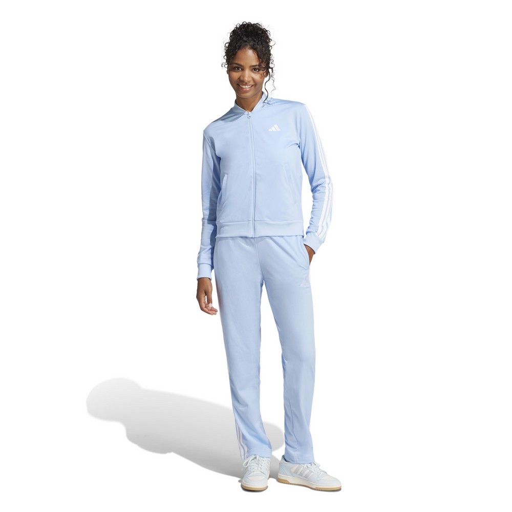 CONJUNTO ADIDAS ESSENTIALS 3-STRIPES AZUL FEMININO