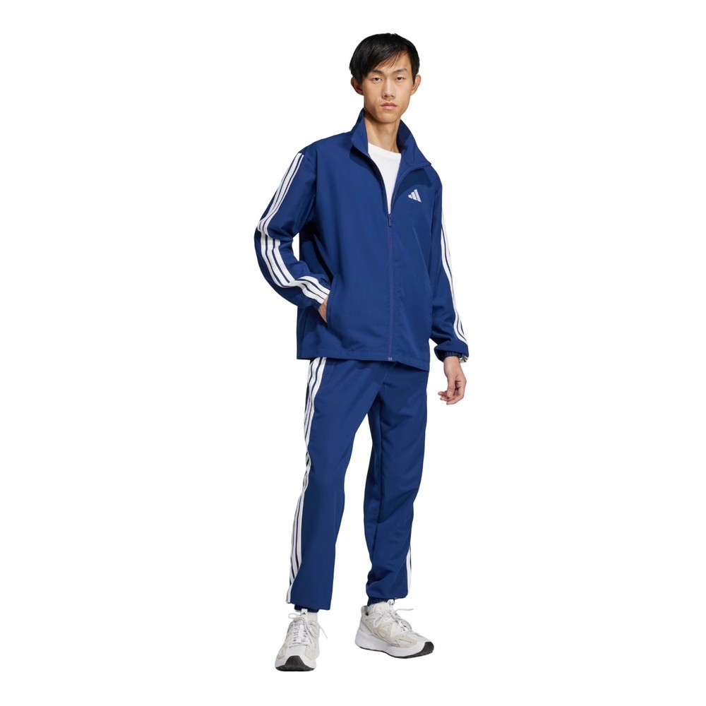 Conjunto adidas basic 3 listras azul marinho masculino :: Amil