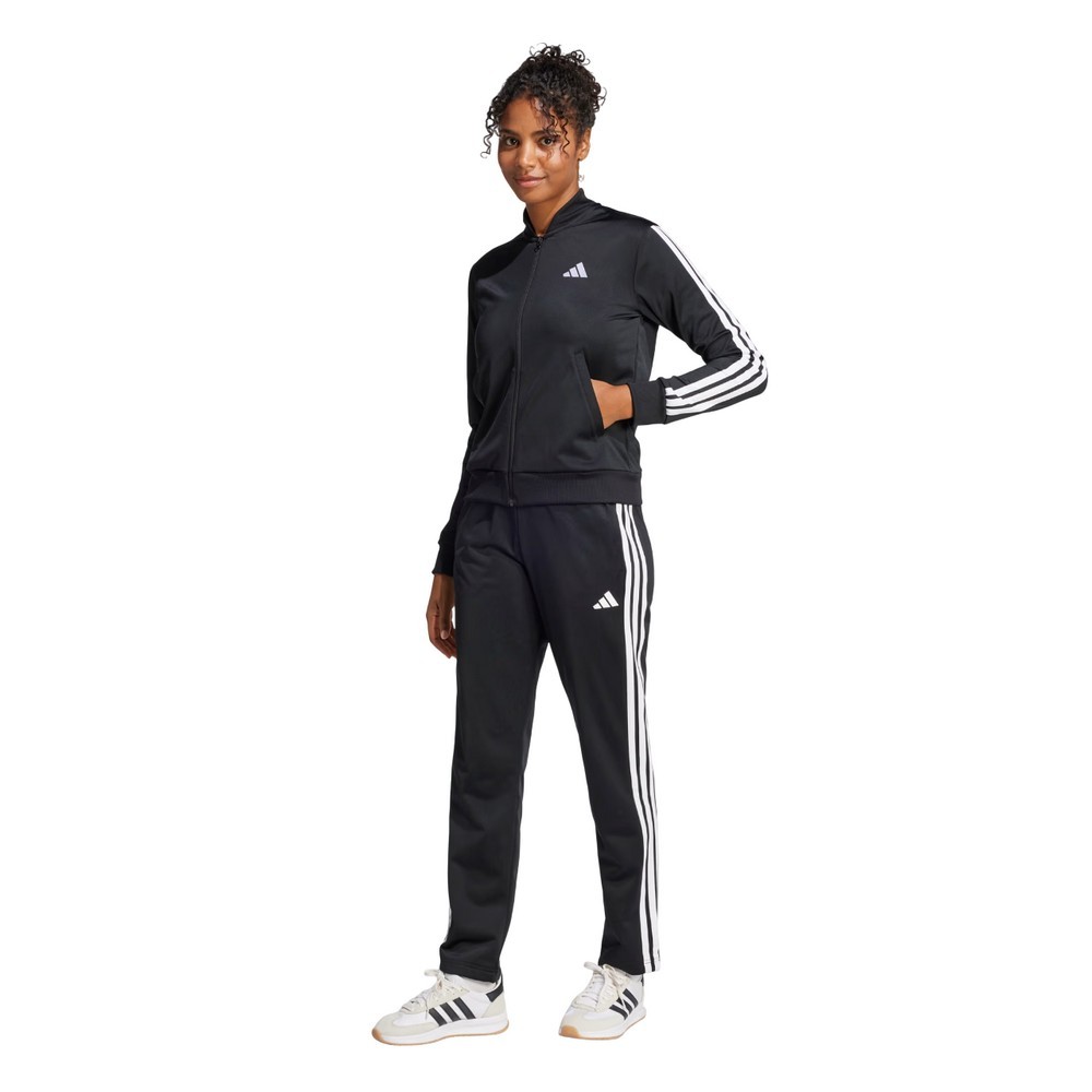 CONJUNTO ADIDAS ESSENTIALS 3-STRIPES PRETO FEMININO