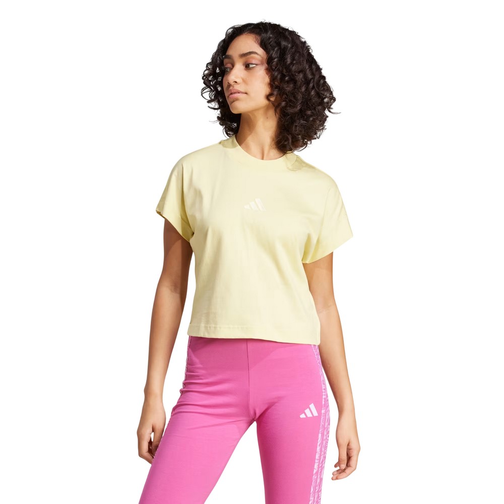 Camiseta adidas all szn amarela feminina :: Amil Esportes